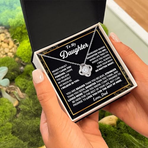 Daughter-Gifts-From-Dad-To-My-Daughter-Necklace-From-Dad-Daughter-Necklace-Love-Knot-Necklace-Father-Daughter-Necklace-Birthday-Gift-Gift-For-My-Daughter-Christmas-Gift-To-Daughter-From-Dad