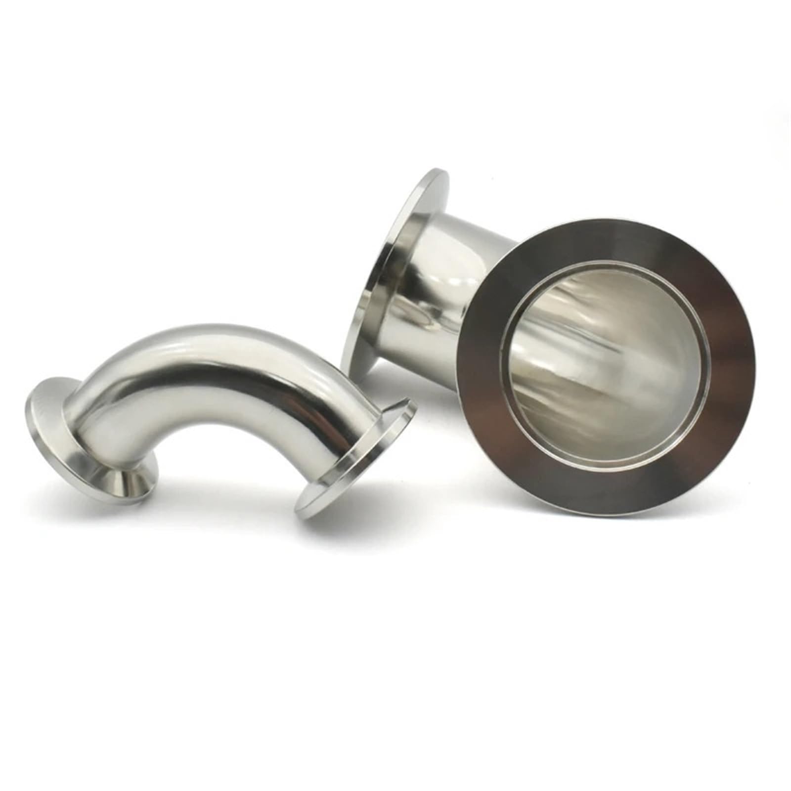 Tuberia KF50 codo 90 grados stainless steel 304 vacuum quick fitting flange joint
