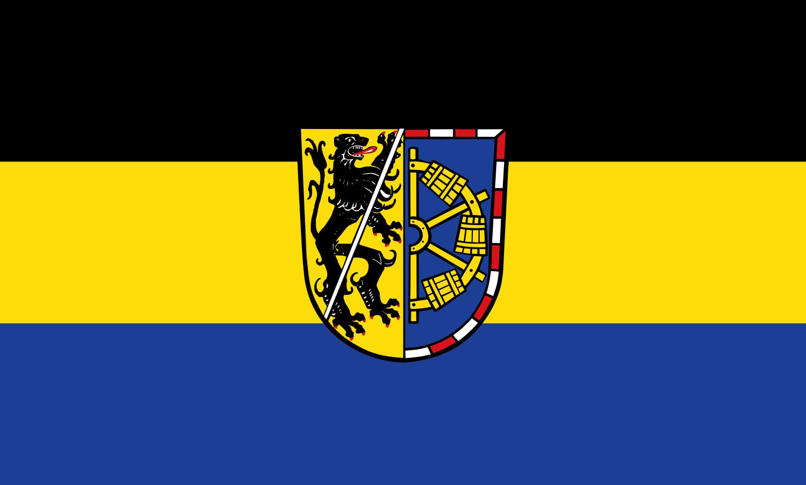 Drapeau paysage Erlangen-Höchstadt idéal pour décoration de fête et rassemblement
