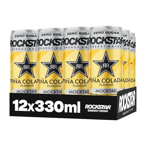 Rockstar Energy Drink Mocktail Piña Colada Zero Sugar, 12x330ml – 0,0% – Ansicht 2