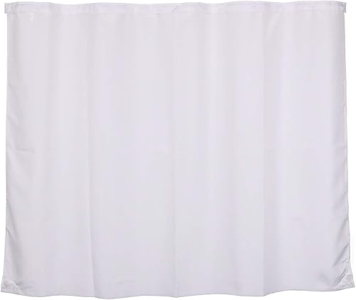 Miniatura 2 de River Dream Repuesto de forro de tela para cortina de ducha a presión, 70 pulgadas de ancho x 54 pulgadas de alto, blanco, con forro desmontable con