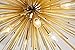 KAKEEL Golden Sputnik Chandelier Ceiling Light Lamp Pendant Lighting Fixture E14 Light (Dia 22-Inch)
