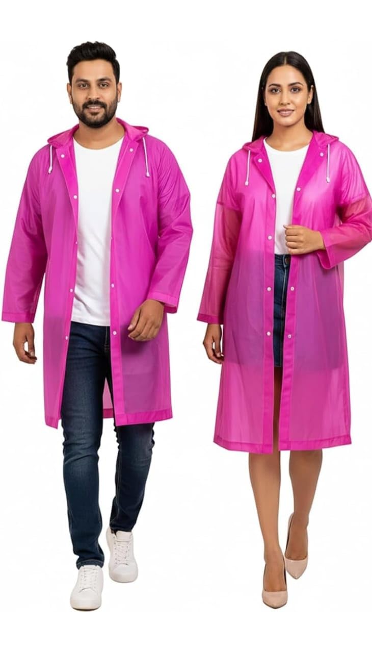 Unisex Waterproof Raincoat with Hood | Lightweight Reusable Rain Suit | Full Sleeve Windproof & Quick-Dry Rain Wear for Men & Women | Ideal for Bike Riding, Travel & Outdoor Use-picture-12