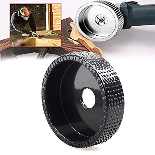 Disco para tallar madera para amoladora angular, Disco de pulido for tallar madera carburo tungsteno 16 mm(Black)