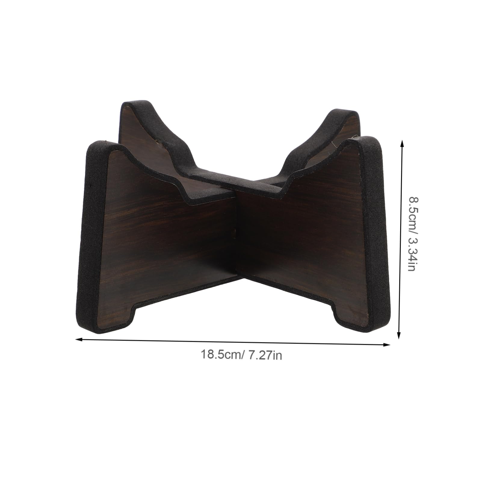 VICASKY Portable 8 Inch Drum Stand Mini Handpan Shelf for Live Performances Tongue Drum Rack Soft Padding Ethereal Display Holder Wood Stand