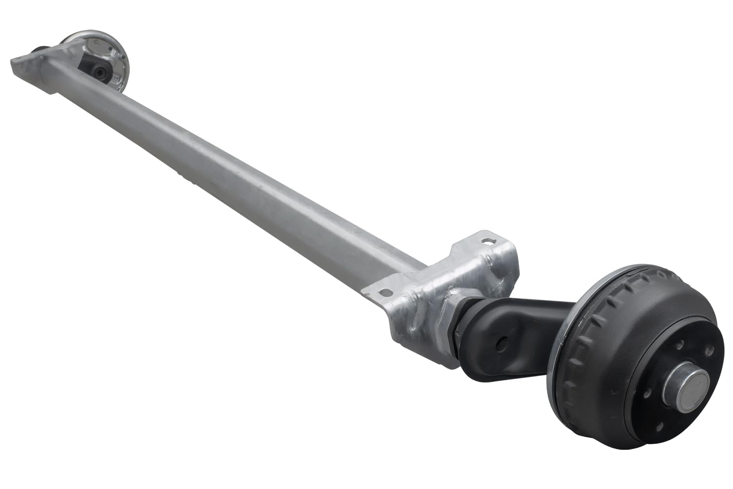 UNITRAILER AL-KO COMPACT Gebremste Anhängerachse 1000 kg 1685 mm Auflagemaß 2180 mm Anlagemaß 5x112 Radanschluss Schwinghebel 158 mm Achse für PKW Anhänger Transportanhänger Räder Reifen