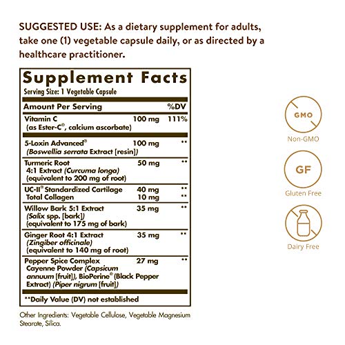 Image of Solgar No. 7, 30 Vegetable Capsules | Herbal Complex with Vitamin C and Collagen . Gluten and Salt Free
