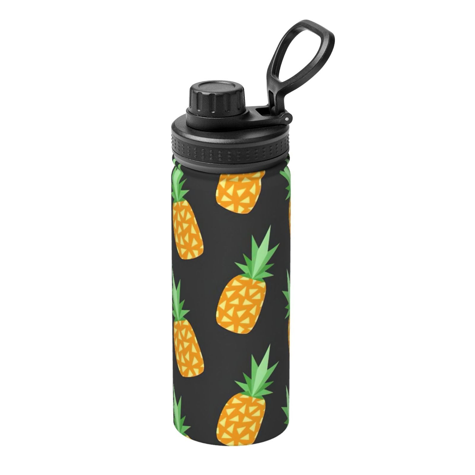 Kfjghhl Insulated Stainless Pineapple Steel Water Bottle For Sport Gym Travel Leak Camping Hiking Hydration