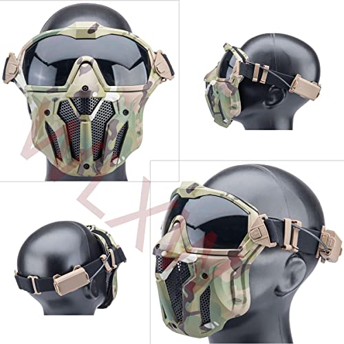 Masque airsoft lunette détachable protection paintball chasse