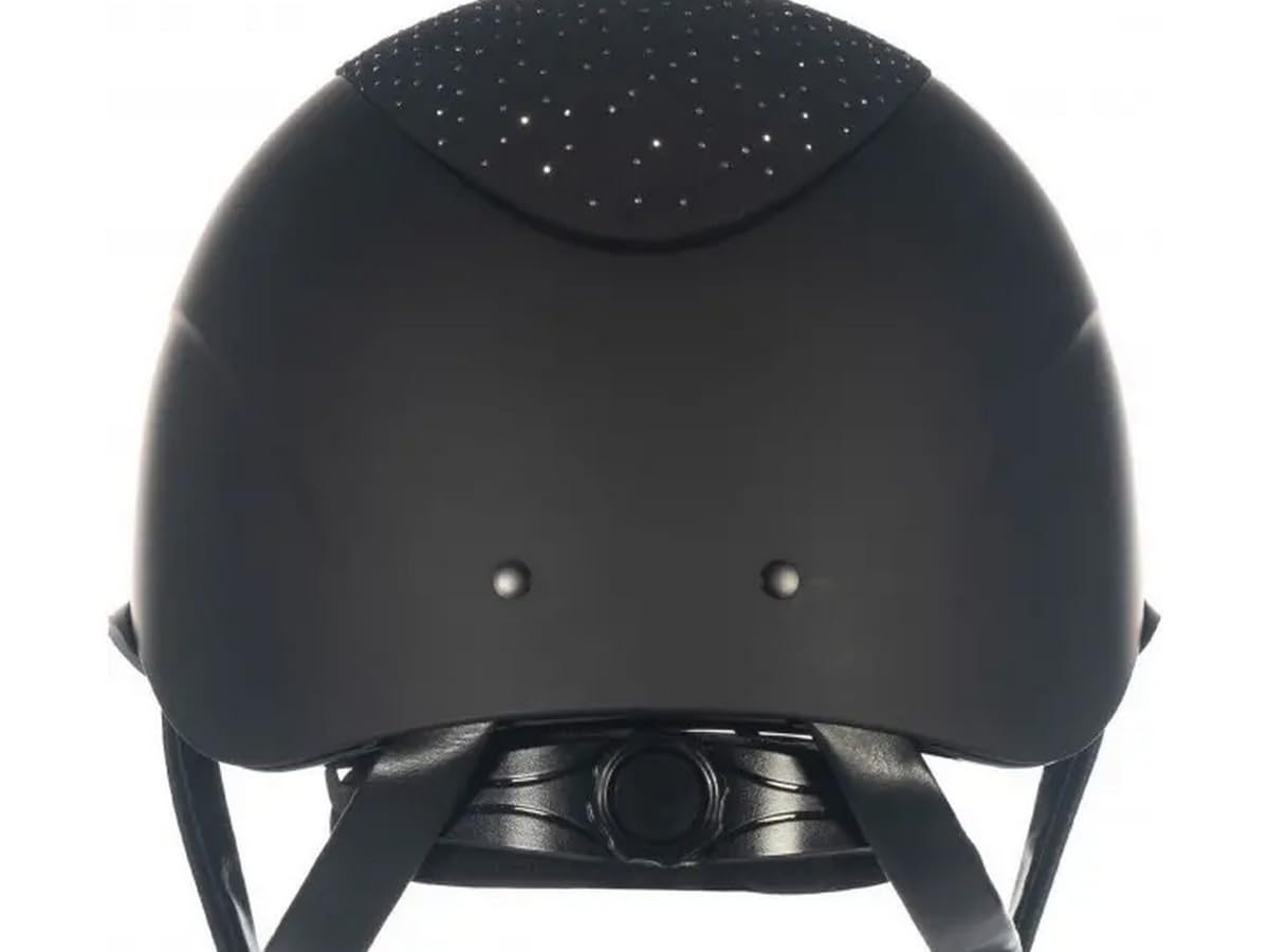 HKM Uniseks Alarion Diamond Kask jeździecki Czarny/Srebrny S