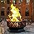 Panovue 33 Inch Outdoor Fire Pit, Hexagon Shaped Wood Burning Firepit for Outside Bonfire, Patio, Backyard and Camping (Antique Bronze)