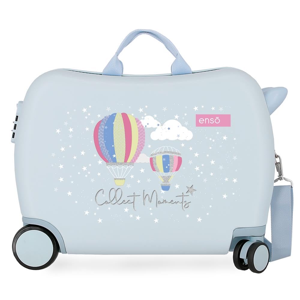 Enso Collect Moments, Valigia Per Bambini 2 Ruote Multidirezionali Ragazza, (Cian), 50x38x20 cms