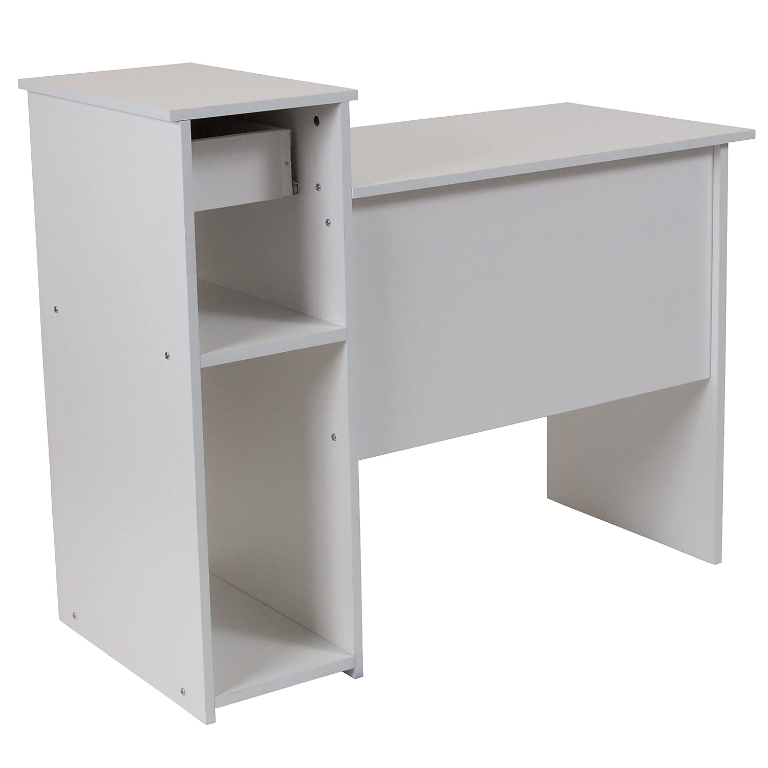 Amazon.com: Flash Furniture Highland Park White Computer Desk with