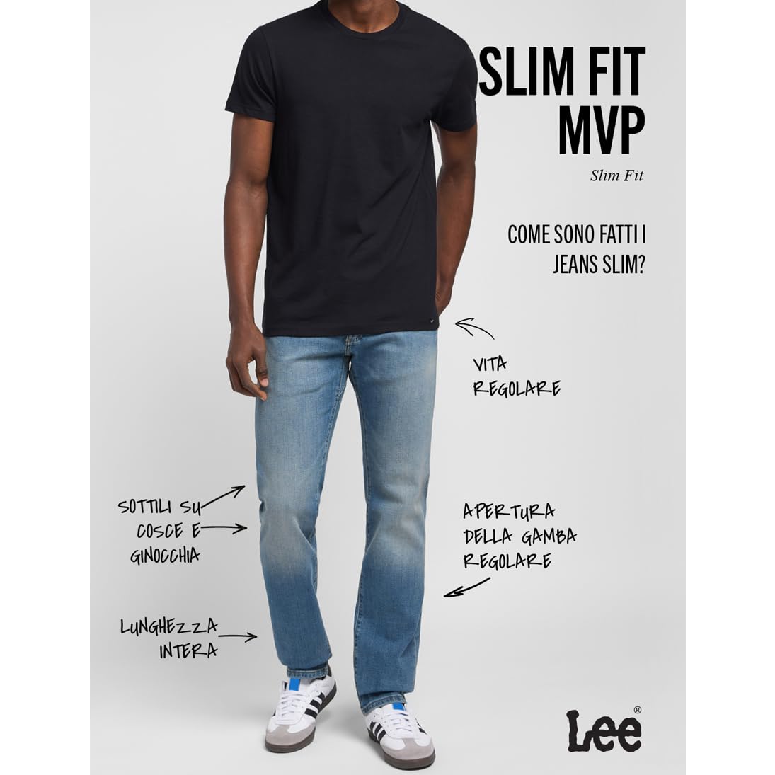 Lee - Slim Fit MVP, Pantaloni Uomo
