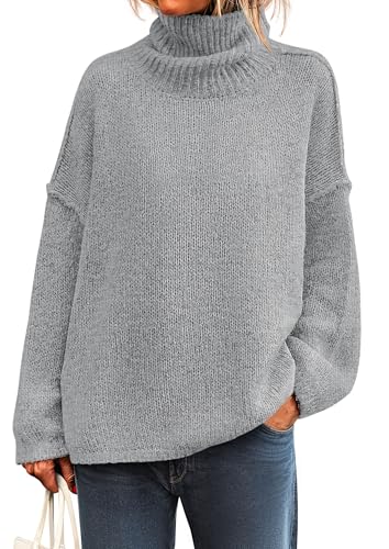 PRETTYGARDEN Womens Turtleneck Long Sleeve Sweater...