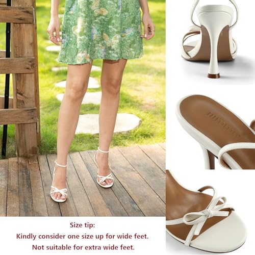 Image of iiimmu Women's Bow Heels 4 IN Stiletto Heeled Sandals for Women