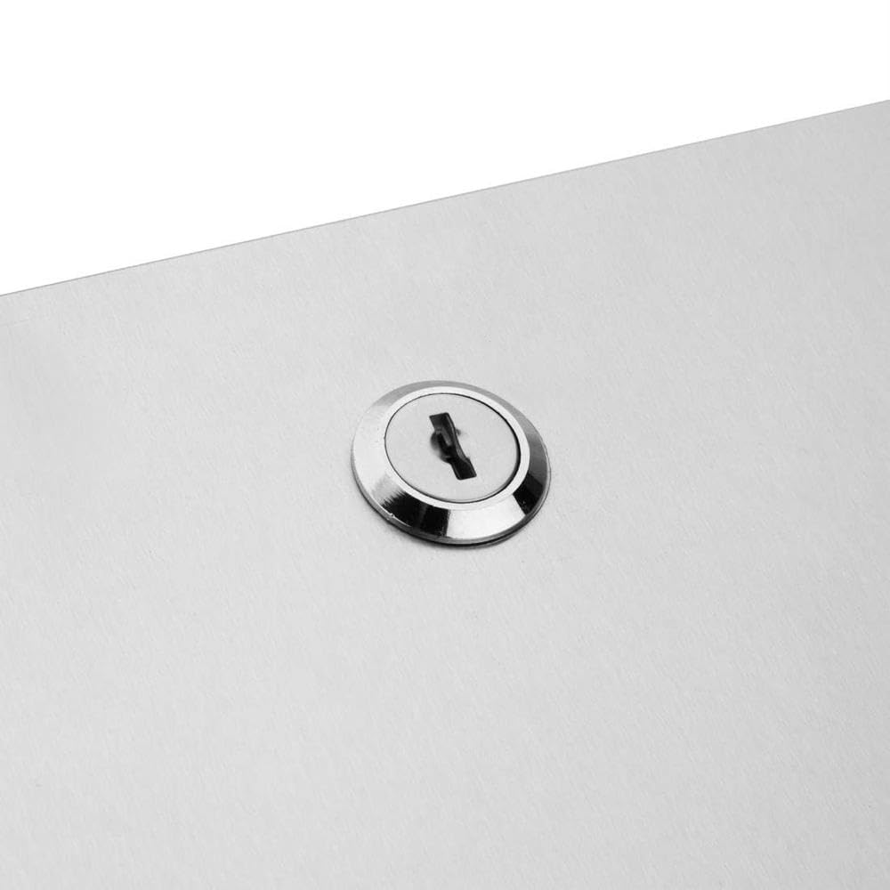 Jantex Edelstahl-Zentralentnahme-Rollenspender, Silber, Größe: 370(H) x 210(B) x 220(T)mm - Passend für Rollen: DL921, DL920, CF971, GD833, CF970 & GD834 - Hochglanz-Design, abschließbar, GJ030