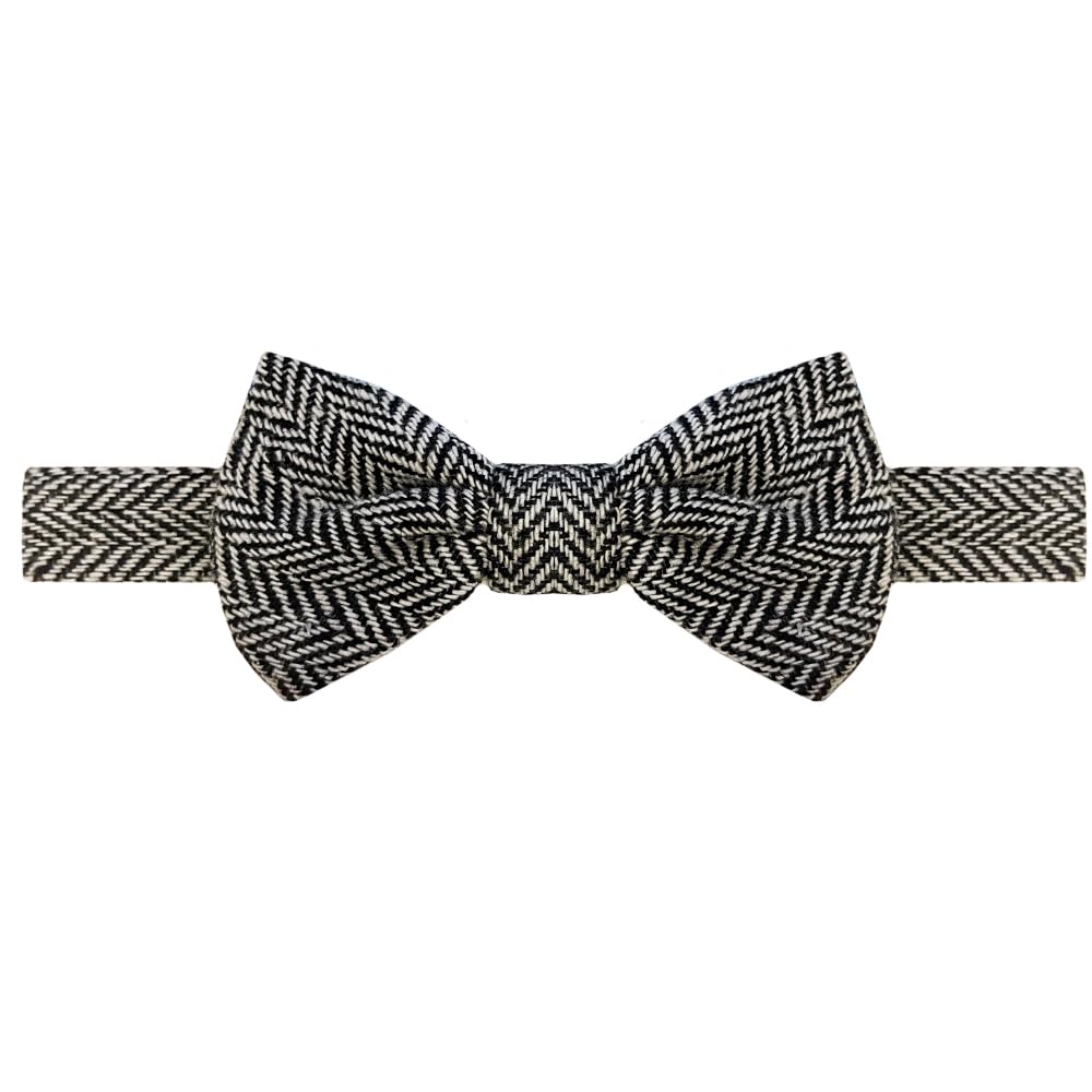 juDanzy Gray Tweed Baby Boy Toddler and Child Bow Tie