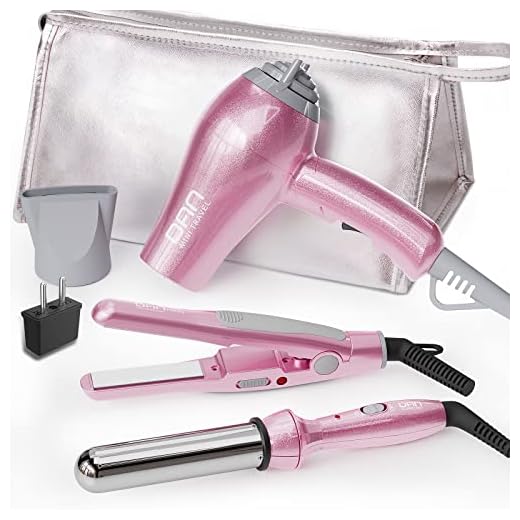 Travel-Friendly Hair Styling Set with Storage