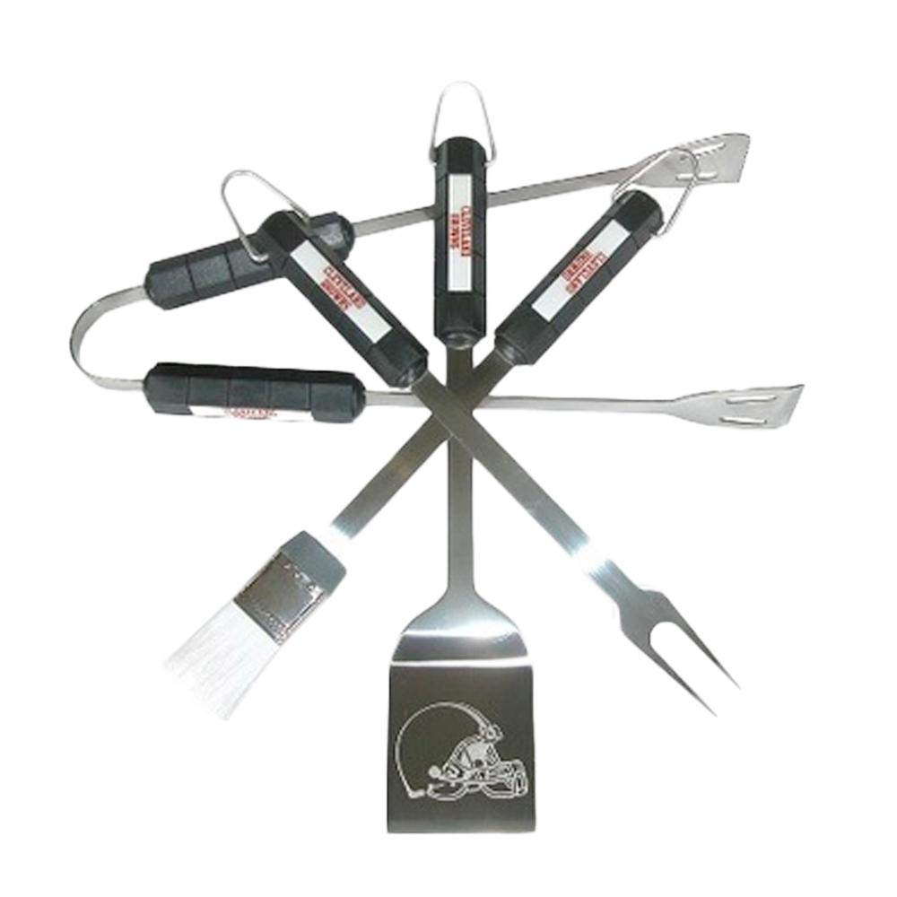 Siskiyou NFL 4 Piece BBQ Grill Tool Set NFL Team: Cleveland Browns