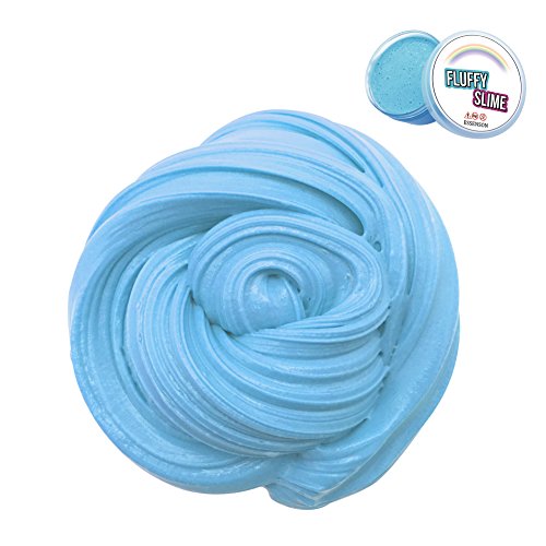 ESSENSON Fluffy Slime - Jumbo Floam Cloud Slime Sludge Toy Satisfying Slime Scented Stress Relief Toy for Kids and Adults Soft Stretchy and Non-Sticky Blue 7 OZ