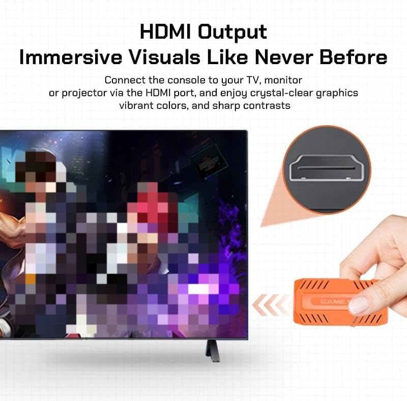 Miniatura 6 de Nueva consola de juegos retro U36 2025, más de 50000 juegos y 40 emuladores, con controladores inalámbricos duales de 2.4G, Plug and Play 4K HD HDMI