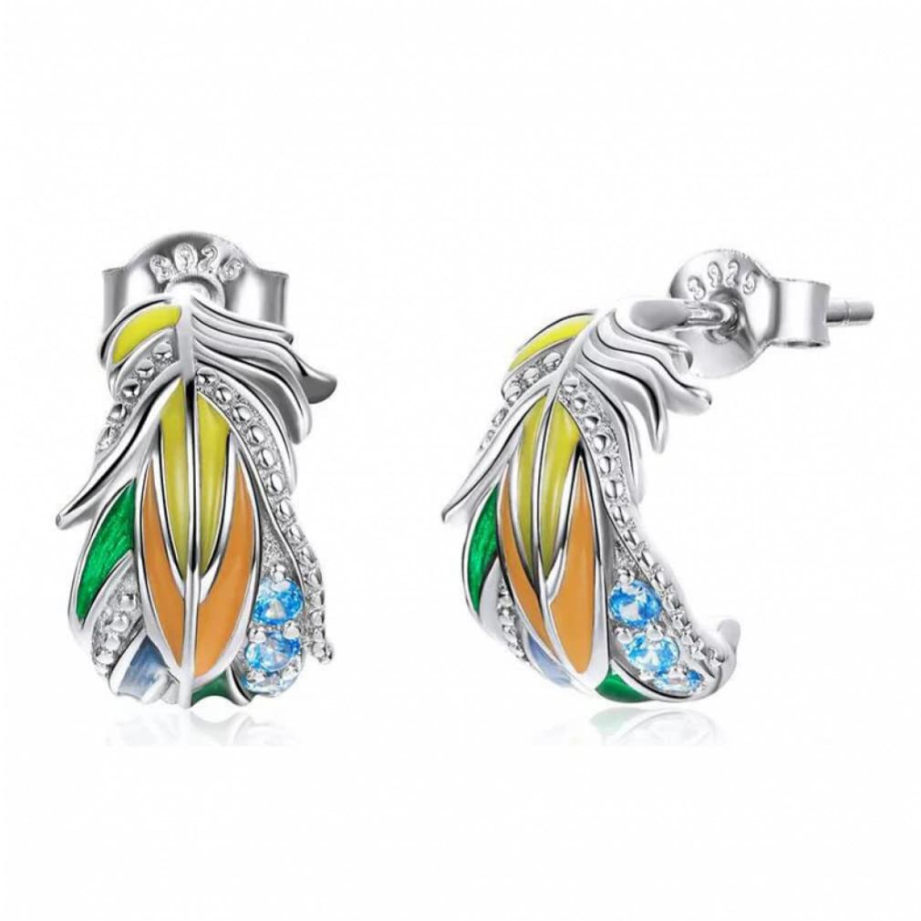 Farbige Ohrstecker, Schmuck für Damen und Herren