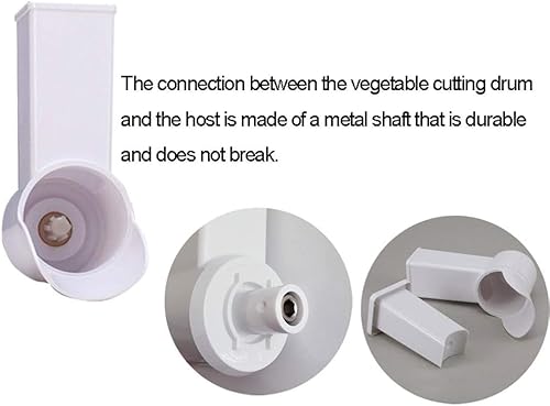 Electric Cheese Grater,Electric Rotary Grater for Vegetables & Fruits,Automatic Spiralizer with 3 Sets of Interchangeable Blades of Different Shapes for Cheese, Cucumber, Carrot - Image 6