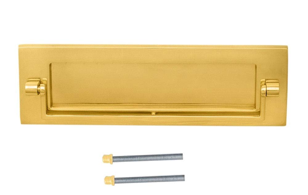 Postal Knocker, Polished Brass