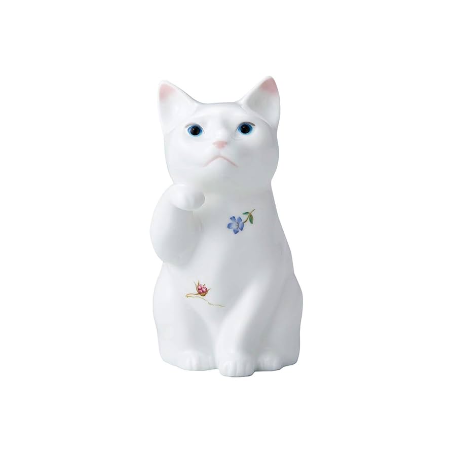 完売品 新品 Noritake ノリタケ ボーンチャイナ 招き猫 花柄ペア Amazon.co.jp: Noritake ノリタケ 置物 高さ約12cm・幅約6.5cm