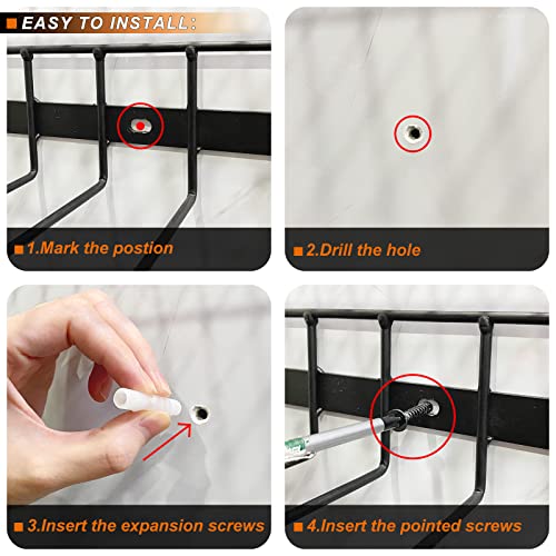 Kennedich Power Tool Organizer, Heavy Duty Tool Storage Holder, Wall Mounted Tool Kit Organizer Shelf For Cordless Drills, Handheld Power Tools Utility Racks For Men Dad #TOP5