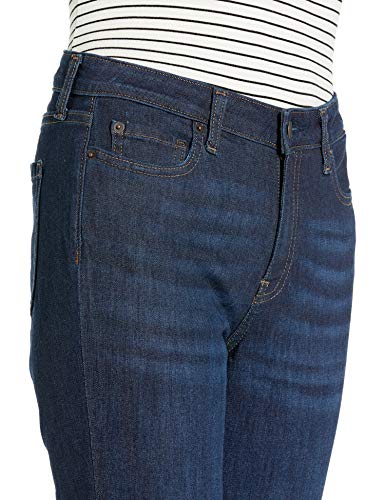 Amazon Essentials Jean Droit Slim Taille Mi Haute Femme Délavé 48 Grande Longueur - vue 4