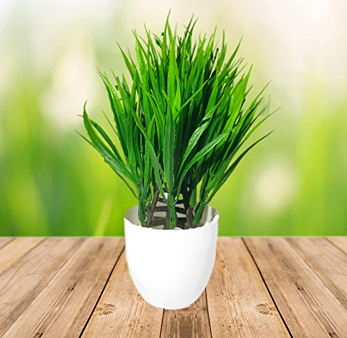 Image of Artificial Indoor Plant with Decorative Pot, Home Decor (Green long)
