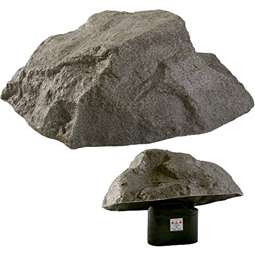 GARTENDEK Grosse Roche pour La Décoration De Paysage - Artificielle, Fausse Pierre pour Le Jardin Et Arrière-Cour - Faux Rocher pour Cacher Les Utilitaires de Jardin, Couverture (M-2) (Gris) Cover