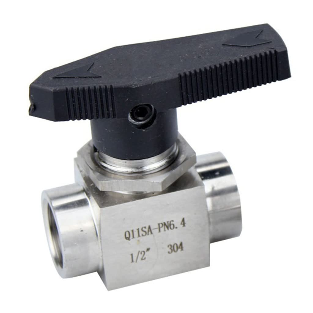 1/4" 3/8" 1/2" 3/4" 1" BSP Female Acciaio Inossidabile 304 Valvola A Sfera Chiusa 915 PSI Acqua Gas Olio Propano Installazione Pannello(1/2")
