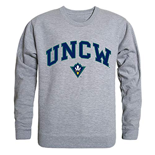 UNCW UNC Wilmington Seahawks NCAA Campus Crewneck Sweatshirt - Large, Heather Grey