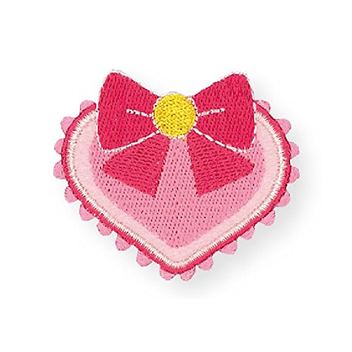 KIYOHARA お気に入り ワッペン ハートリボン 約幅5cm×縦4.1cm 1枚入り MOW648