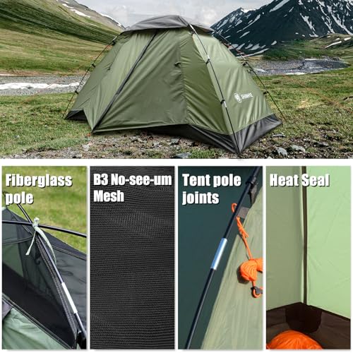 ShinHye Backpacking Tent for Camping 1-5 Person Hiking Ultralight Tent for Waterproof の商品画像 3