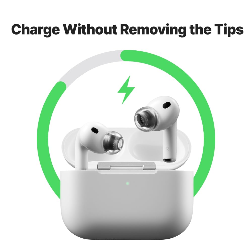 Amazon | AZLA Crystal AirPods Pro 3 イヤーチップ、しっかりと