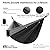 Camping Hammock Double & Single Outdoor Hammocks with 2 Tree Straps Portable Lightweight Nylon Parachute Hammocks for Travel Camping Backpacking Hiking Backyard (Black+Grey01)