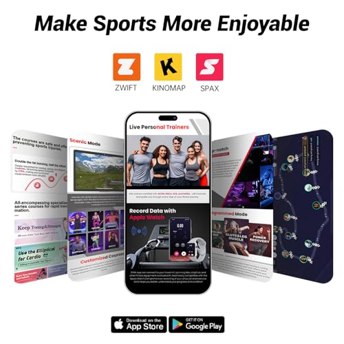 image for CURSOR FITNESS Exercise Bike, Brake Pad Stationary Bike for Home with 