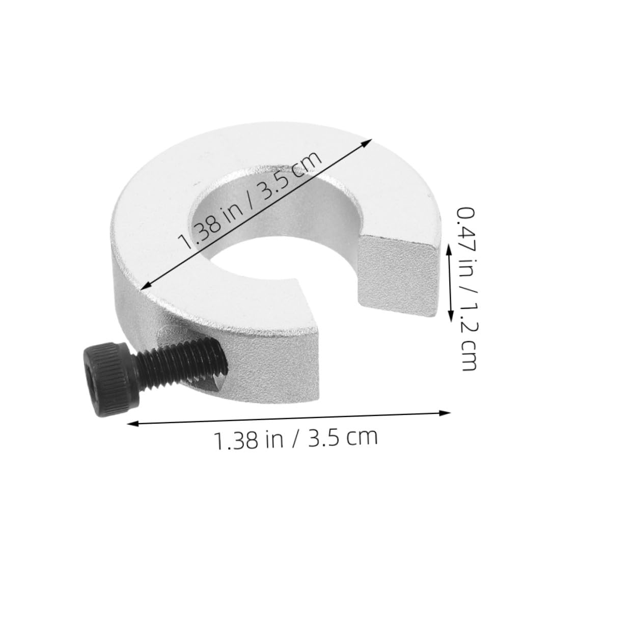 MAGICLULU 4pcs Aluminum Alloy Clamp-on Shaft Stop Collars for Linear Rail Guide Precision Locking Shaft Clamping Rings with Closed Design Industrial Motion for CNC and Automotive Use