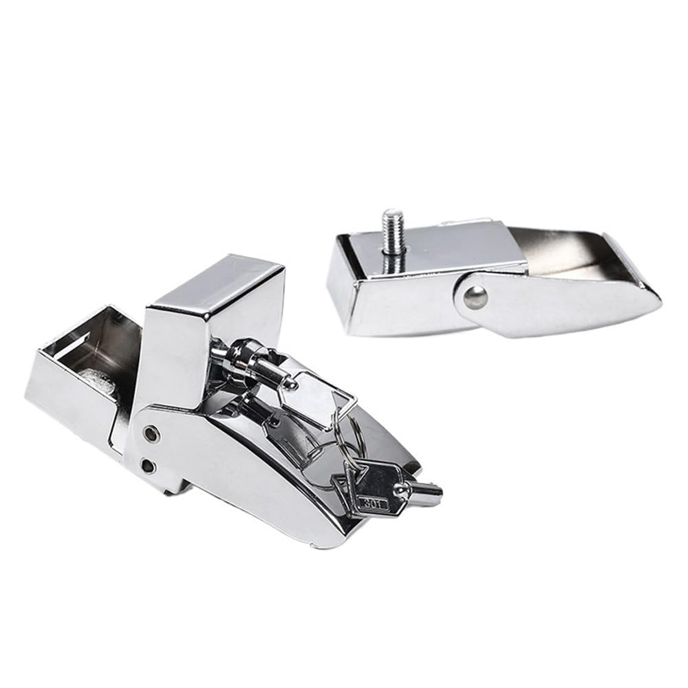 Rear Tailgate Lock Hood Latches Locking Catch Kit Iron Aluminum Alloy Locks for Wrangler JK JL JT 2007