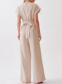 ワンピースその他 TheLatest Sand coloured palazzo jumpsuit in cotton 81Ow7RRNRqL._UY350_.jpg