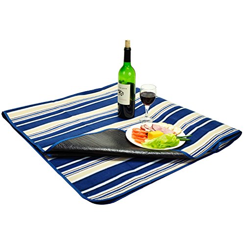 Picnic at Ascot Outdoor Picnic Blanket With Water Resistant Backing, Extra Large 60