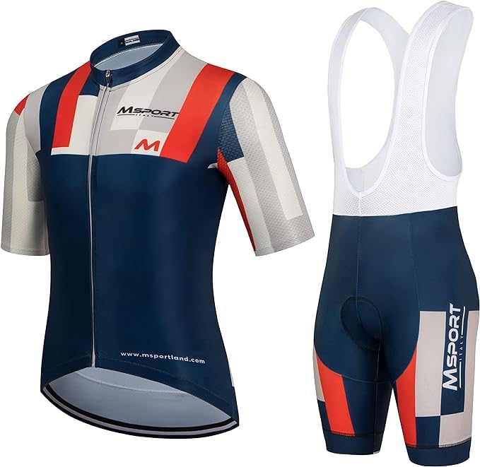 Vêtements de cyclisme Respirants Séchage Rapide Maillot de cyclisme Homme + Shorts 3D Gel Rembourré - Msport 2b XL