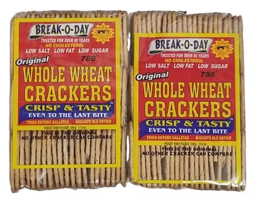 Galletas Break-O-Day Whole Wheat Crackers Bajo en Sal - Pack de 2