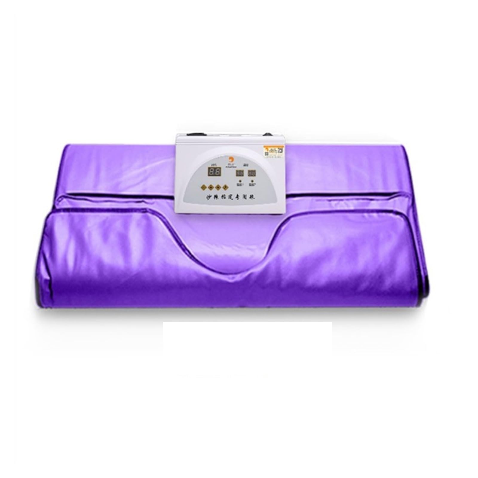 Manta de sauna de infrarrojos lejanos de 2 zonas, manta de sauna FIR for pérdida de peso for seguridad, forma del cuerpo, adelgazamiento, fitness for mujeres para relajarse(Purple)