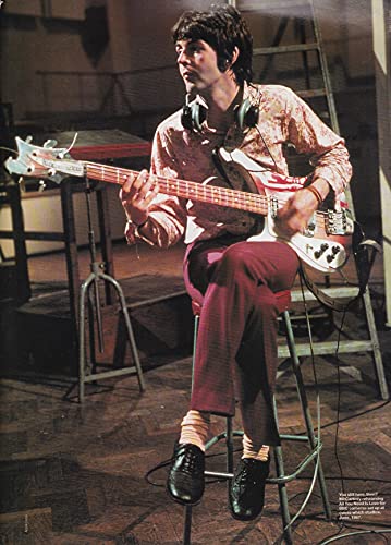 Poster The Beatles' Paul McCartney, BBC Studios, 1967 - Mini Press Poster / Magazine Clipping