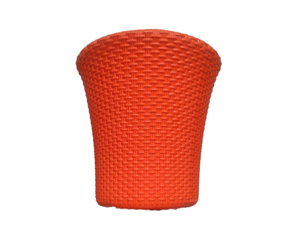 Red Plastic Pots - 3 Pack 12 Inch Durable Planters -2 Red Plastic Pots - 3 Pack 12 Inch Durable Planters -2